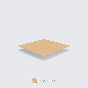 Litteä pussi, kierrätettyä kraft-paperia (215 x 215 mm), 1000 kpl per pakkaus