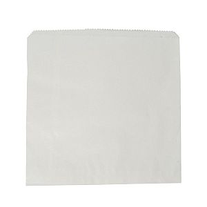 Litteä pussi, kierrätettyä valkoista kraft-paperia (254 x 254 mm), 1000 kpl per pakkaus