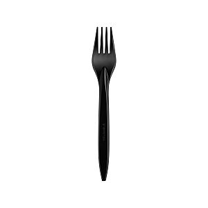 Reusable forks, black, 100 pcs per pack