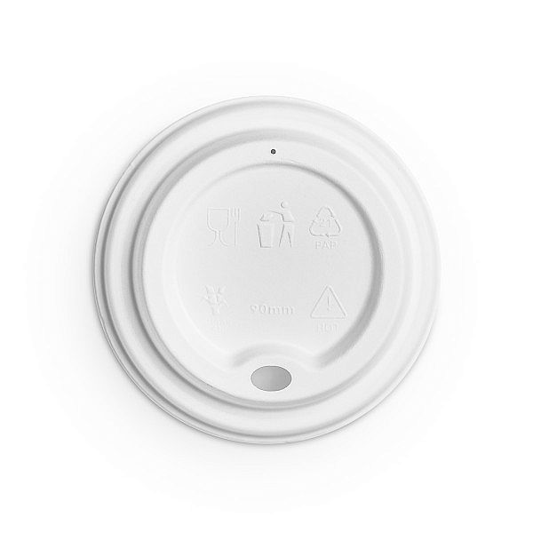 89-Series, moulded fibre hot cup lid, 50 pcs per pack