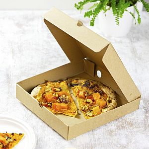 Коробка для пиццы из крафт-бумаги, 230 x 230 мм, в пачке 100 шт