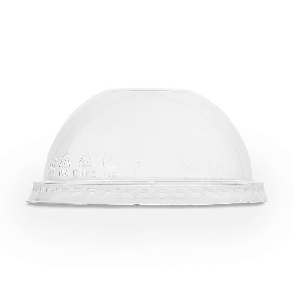 PLA dome lid without hole, 96-series, 50 pcs per pack
