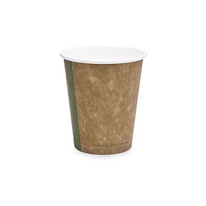 Kuuman juoman kuppi, 180 ml, ruskeaa kraft-paperia, sarja 72, 50 kpl per pakkaus