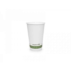 Стакан для горячих напитков из белой бумаги с покрытием из кукурузного крахмала, 360 мл, белый, серия 79, в пачке 50 шт