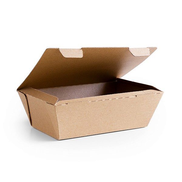 Прямоугольная коробка для бургеров 20,32 x 12,7 см из микрогофрокартона, в пачке 250 шт