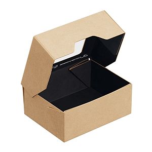 OneBox 350 ml container black, 80 х 100 x 40 mm, 25 pcs per pack