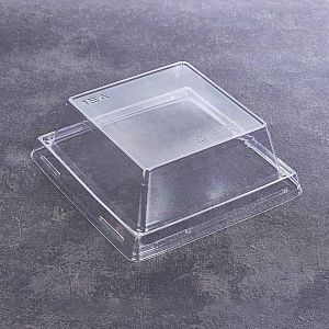 OneClick 550 ml läpinäkyvä kupukansi korkeus 40 mm, 130 х 130 x 40 mm, 50 kpl per pakkaus