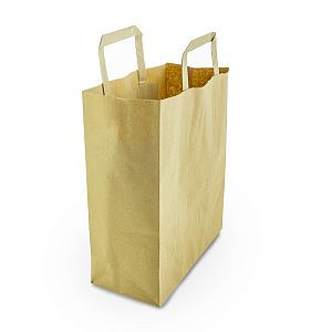 Medium recycled paper carrier bag, 500 pcs per pack