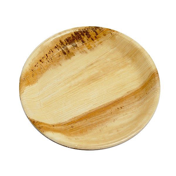 Palm leaf plate, round, 254 mm, 25 pcs per pack