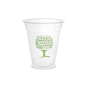 Kylmän juoman lasi, PLA, 360 ml, Green Tree, sarja 96, 50 kpl per pakkaus