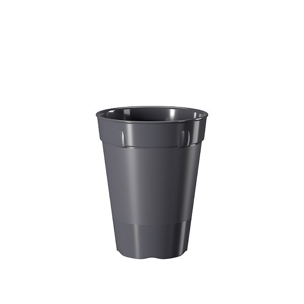 Reusable cup, black, 200ml, 80mm, 80 pcs per pack