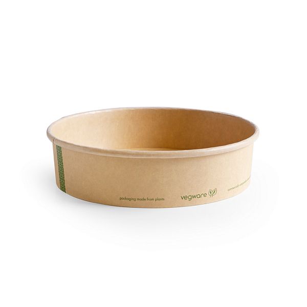 PLA-lined paper food bowl Bon Appetit, 780 ml, 185-series, 50 pcs per pack