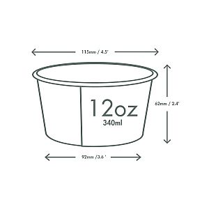 Keittokulho, 360 ml sarja 115, 25 kpl per pakkaus