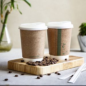 Double wall kraft cup, 360 ml, brown, 89-series, 25 pcs per pack, 25 pcs per pack