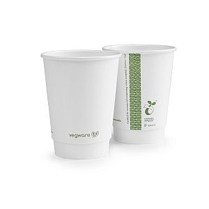 12oz double wall white cup, 89-Series, 25 pcs per pack