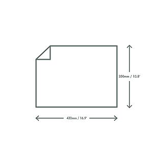 Greaseproof sheet (430 x 350 mm), 960 pcs per pack