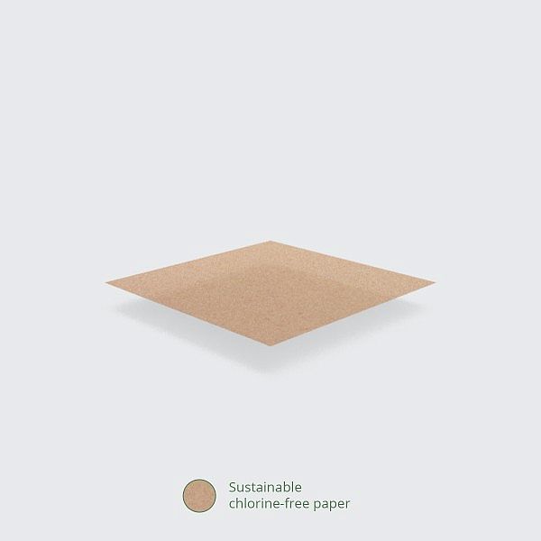 Unbleached greaseproof sheet (300 x 275 mm), 500 pcs per pack
