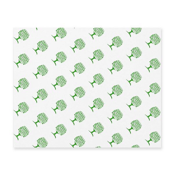 Greaseproof sheet “Green Tree” (430 x 350 mm), 1000 pcs per pack
