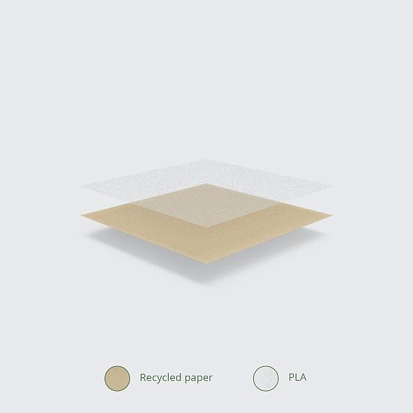 Rasvankestävä paperipussi, kraft-paperi, 150x60x280mm ikkuna, 1000 kpl, 1000 kpl per pakkaus