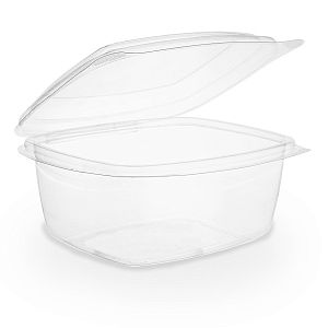 Ristkülikukujuline deli karp lahtikäiva kaanega, PLA, 480 ml, pakis 50 tk