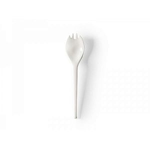 Recycled compostable RCPLA spork, 127 mm, 50 pcs per pack