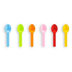Tutti frutti jäätelölusikat, PLA, 76 mm, 100 kpl per pakkaus