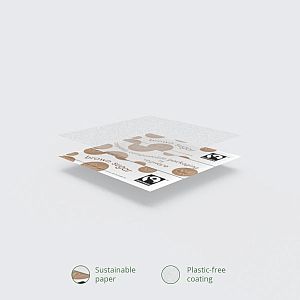 Brūnais cukurs “Fairtrade” paciņās kompostējamā iepakojumā, iesaiņots 1000 gabali