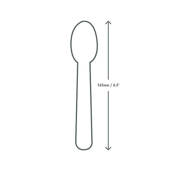 Wood spoon, 152 mm, 100 pcs per pack