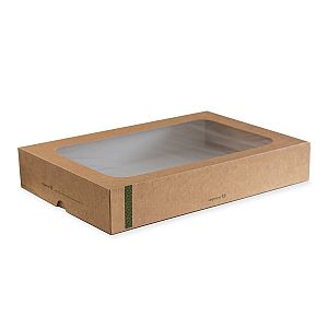 Large sandwich platter box & insert (45 x 31 x 8.2 cm), 25 pcs per pack